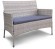 Комплект мебели АРИЯ бежевый на 6 персон с двумя диванами и столом 130х90 из искусственного ротанга