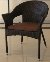 Кресло MONIKA (Моника) Y79А-W53 коричневое из искусственного ротанга