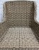 Кресло серии BAVARIA (Бавария) бежево-коричневое из искусственного ротанга