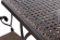 Стол обеденный серии VOLCANO-2 (Вулкан) размером 175х90 бронзового цвета из литого алюминия
