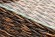 Столик журнальный ЛУНГО 73х73 коричневый гиацинт из искусственного ротанга