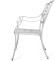 Кресло обеденное серии FENIX (Феникс) белого цвета из литого алюминия