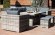 Комплект мебели САН-РЕМО обеденная группа со столом 180х105 и угловым диваном из искусственного ротанга
