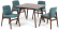 Стол обеденный серии SINGA (Синга) размером 100х100 цвет коричневый из дерева гевея