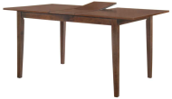 Стол обеденный раздвижной серии MANUKAN (Манукан) размером 120/150х80 цвет коричневый из дерева гевея