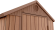 Сарай-хозблок DARWIN 6х8 (Дарвин) коричневый 189x243x218см под покраску пластиковый под фактуру дерева для дачи
