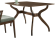 Стол обеденный серии MABUL (Мабул) размером 150х90 цвет коричневый из дерева гевея