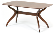 Стол обеденный серии MABUL (Мабул) размером 150х90 цвет коричневый из дерева гевея