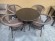Обеденная группа САНТОС-РУАРДИН на 4 персоны со столом D90 коричневая из искусственного ротанга