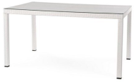Стол обеденный серии MILANO (Милано) размером 150х90 из искусственного ротанга белый