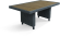Стол обеденный MOKKA BELLA 170х100 серый из искусственного ротанга и лиственницы