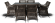 Обеденная группа ЛАТТЕ коричневая на 6 персон со стол 160х90 из искусственного ротанга