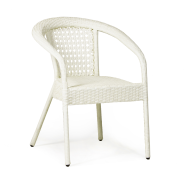 Кресло DECO (Деко) белый из искусственного ротанга