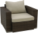Комплект мебели MAVI (Мави) на 9 персон коричневый из искусственного ротанга