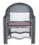 Кресло SEVILLA (Севилла) серое из искусственного ротанга