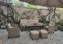 Комплект мебели ДЖУМИ бежево-серый / коричневый на 7 персон с местом для хранения подушек