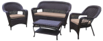 Комплект мебели ГИЗА LV130 Brown с двухместным диваном из искусственного ротанга